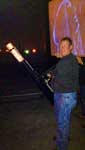 Shooting Free T-Shirts to customers off the roof of Industrial Terrorplex - Jeffersonville, IN